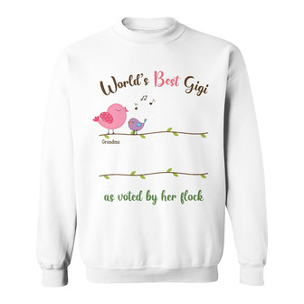 Personalized Mom Grandma Birds Sweatshirt - Thegiftio UK