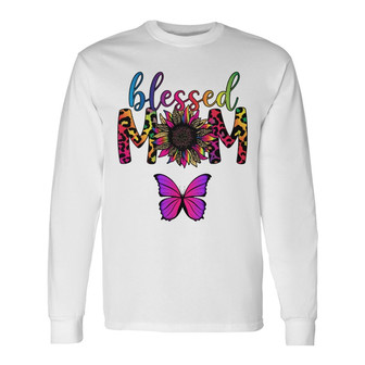 Personalized Mom Grandma Blessed Long Sleeve Shirt - Thegiftio UK