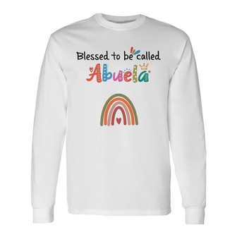 Personalized Mom Grandma Blessed Rainbow Long Sleeve Shirt - Thegiftio UK