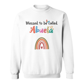 Personalized Mom Grandma Blessed Rainbow Sweatshirt - Thegiftio UK