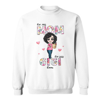 Personalized Mom Grandma Est Sweatshirt - Thegiftio UK