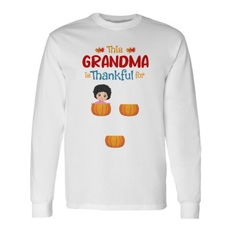 Personalized Mom Grandma Fall Halloween Long Sleeve Shirt - Thegiftio UK