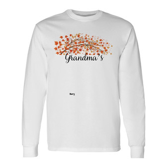 Personalized Mom Grandma Fall Halloween Long Sleeve Shirt - Thegiftio UK