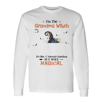 Personalized Mom Grandma Fall Halloween Long Sleeve Shirt - Thegiftio UK