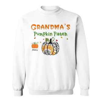 Personalized Mom Grandma Fall Halloween Sweatshirt - Thegiftio UK
