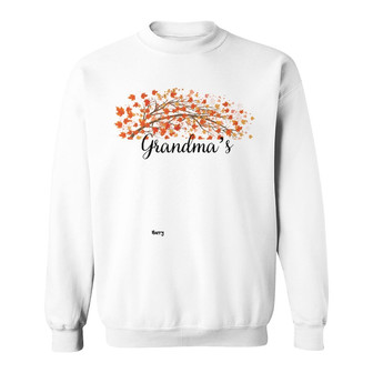 Personalized Mom Grandma Fall Halloween Sweatshirt - Thegiftio UK