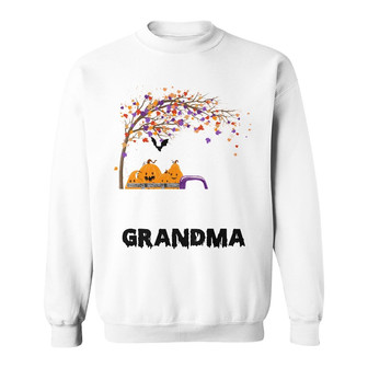 Personalized Mom Grandma Fall Halloween Sweatshirt - Thegiftio UK