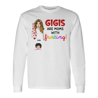 Personalized Mom Grandma Frosting Long Sleeve Shirt - Thegiftio UK