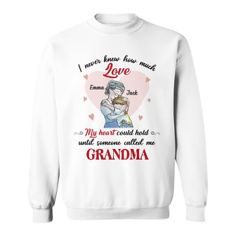Personalized Mom Grandma Grandson Love Sweatshirt - Thegiftio UK