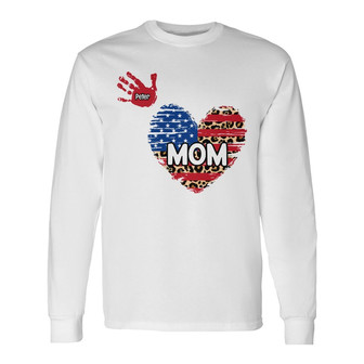Personalized Mom Grandma Heart Long Sleeve Shirt - Thegiftio UK