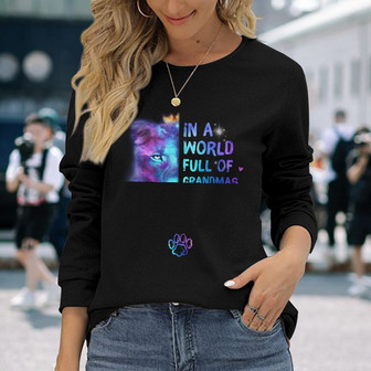 Personalized Mom Grandma Lion Long Sleeve Shirt - Thegiftio UK
