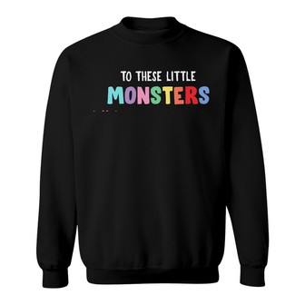Personalized Mom Grandma Little Monsters Sweatshirt - Thegiftio UK