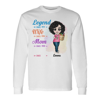 Personalized Mom Grandma Long Sleeve Shirt - Thegiftio UK