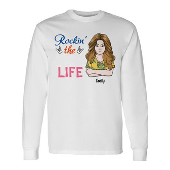 Personalized Mom Grandma Long Sleeve Shirt - Thegiftio UK