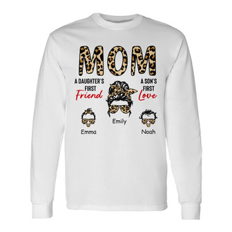 Personalized Mom Grandma Long Sleeve Shirt - Thegiftio UK