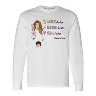 Personalized Mom Grandma Long Sleeve Shirt - Thegiftio UK
