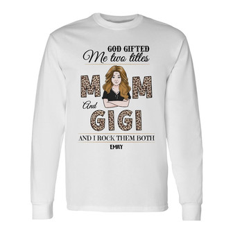 Personalized Mom Grandma Long Sleeve Shirt - Thegiftio UK