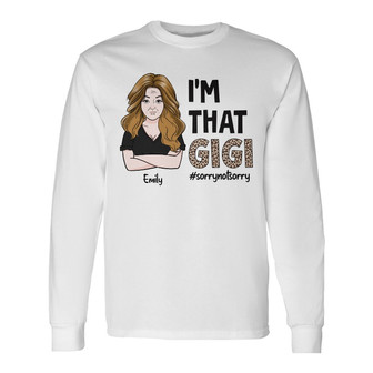 Personalized Mom Grandma Long Sleeve Shirt - Thegiftio UK