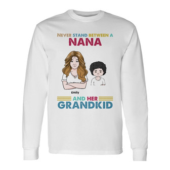 Personalized Mom Grandma Long Sleeve Shirt - Thegiftio UK