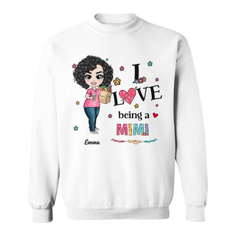 Personalized Mom Grandma Love Being Sweatshirt - Thegiftio UK
