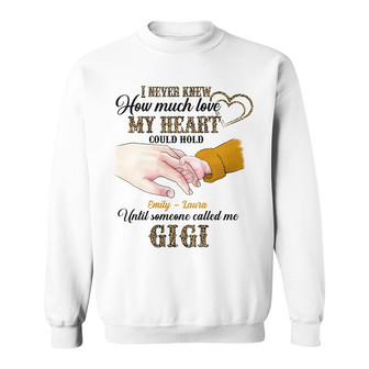Personalized Mom Grandma Love Pattern Sweatshirt - Thegiftio UK