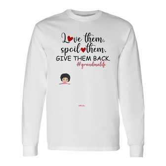 Personalized Mom Grandma Love Spoil Long Sleeve Shirt - Thegiftio UK