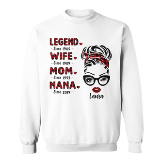 Personalized Mom Grandma Since Sweatshirt - Thegiftio UK