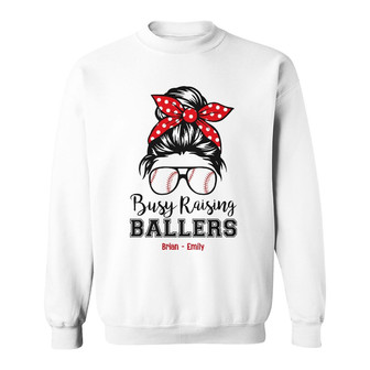 Personalized Mom Grandma Softball Baseball Sweatshirt - Thegiftio UK