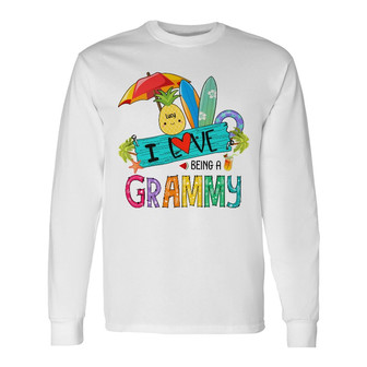 Personalized Mom Grandma Summer Long Sleeve Shirt - Thegiftio UK