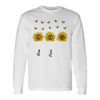 Personalized Mom Grandma Sunflower Long Sleeve Shirt - Thegiftio UK