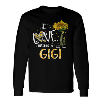 Personalized Mom Grandma Sunflower Long Sleeve Shirt - Thegiftio UK