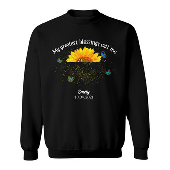 Personalized Mom Grandma Sunflower Sweatshirt - Thegiftio UK