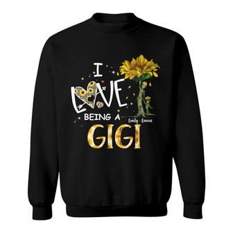 Personalized Mom Grandma Sunflower Sweatshirt - Thegiftio UK
