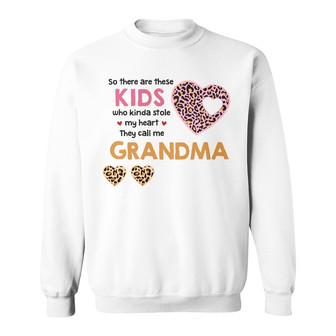 Personalized Mom Grandma They Stole My Heart Sweatshirt - Thegiftio UK