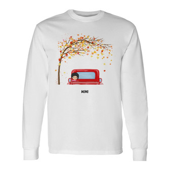 Personalized Mom Grandma Tree Truck Long Sleeve Shirt - Thegiftio UK