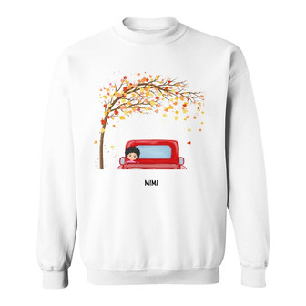 Personalized Mom Grandma Tree Truck Sweatshirt - Thegiftio UK