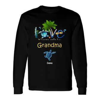 Personalized Mom Grandma Turtle Long Sleeve Shirt - Thegiftio UK