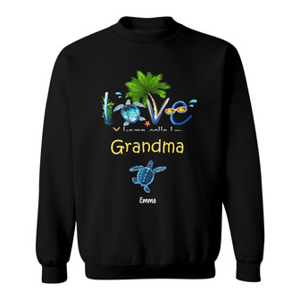 Personalized Mom Grandma Turtle Sweatshirt - Thegiftio UK