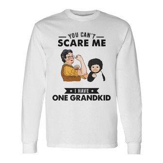 Personalized Mom Grandma You Can't Scare Me Long Sleeve Shirt - Thegiftio UK