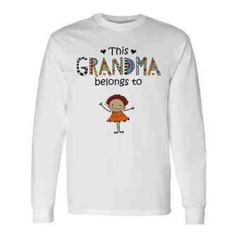 Personalized Mom Grandmother Belongs To Long Sleeve Shirt - Thegiftio UK