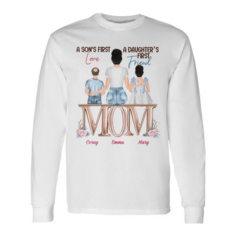 Personalized Mom Long Sleeve Shirt - Thegiftio UK