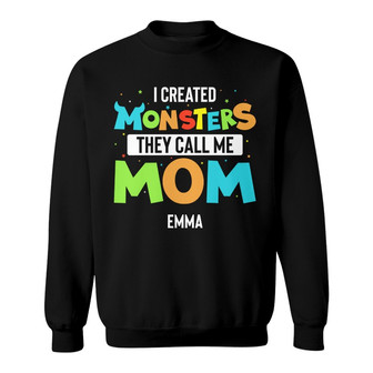 Personalized Mom Monster Sweatshirt - Thegiftio UK