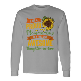 Personalized Mother-in-Law White Long Sleeve Shirt - Thegiftio UK