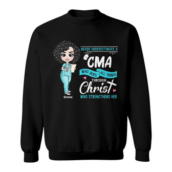 Personalized Never Underestimate Nurse Sweatshirt - Thegiftio UK