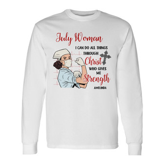 Personalized Nurse Can Do All Things White Long Sleeve Shirt - Thegiftio UK