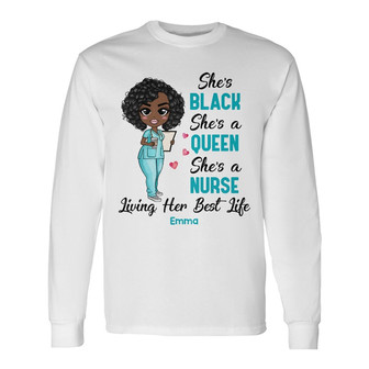 Personalized Nurse Living Her Life Long Sleeve Shirt - Thegiftio UK