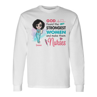 Personalized Nurse Long Sleeve Shirt - Thegiftio UK