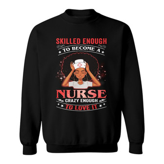 Personalized Nurse Melanin BWA Sweatshirt - Thegiftio UK