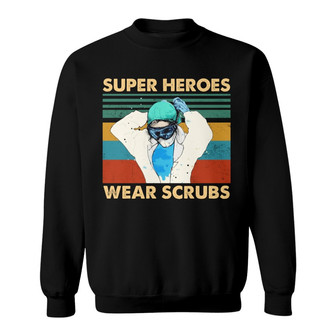 Personalized Nurse Super Heroes Vintage Sweatshirt - Thegiftio UK