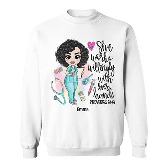 Personalized Nurse Sweatshirt - Thegiftio UK